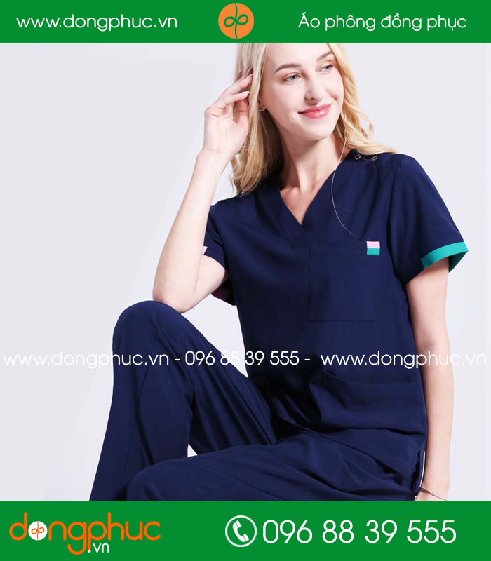 Đồng phục phòng mổ màu tím than